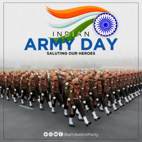 Let us come together to celebrate with pride, the service rendered to our great nation by our fearless & selfless warriors!

Happy Indian #ArmyDay 🇮🇳