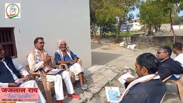 #लठियां_गांव में जन चौपाल लगाकर कार्यक्रम को संबोधित करते #जिला_महासचिव_जजलाल_राय_9454185107