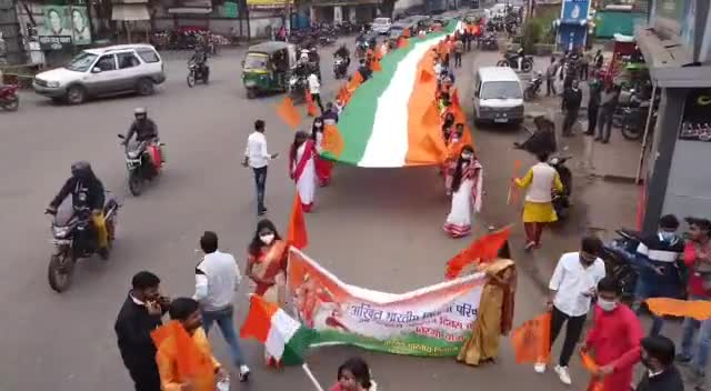 झारखंड प्रांत में 73वें #गणतंत्रदिवस के अवसर पर अभाविप धनबाद महानगर इकाई द्वारा निकाली गई तिरंगा यात्रा के कुछ विहंगम दृश्य। 
#ABVPTirangaRally