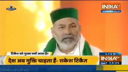 #राकेश_टिकैत ने दलाल चैनल की बकल् तार दी,