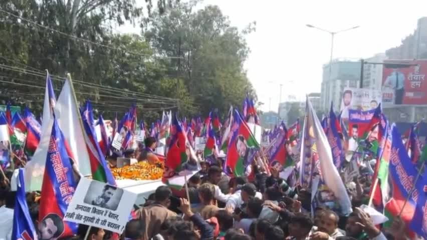 लोजपा (रा) के राष्ट्रीय अध्यक्ष आदरणीय श्री चिराग पासवान जी के नेतृत्व में #बिहार_बचाओ_मार्च में उमड़ा जनसैलाब। LJPR