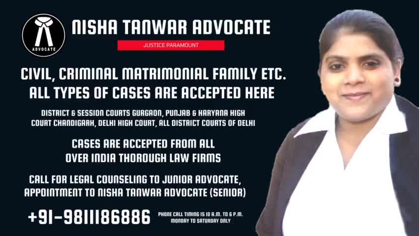 #NishaTanwarAdvocate #JusticeParamount #BhimSenaChief #NawabSatpalTanwar #OneManArmy #BhimSena
