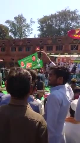 कौंच: ####asaduddin owaisi sahab konch se haq ki aawaz lagate hue###