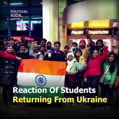 Reaction of students returning from Ukraine #OperationGanga