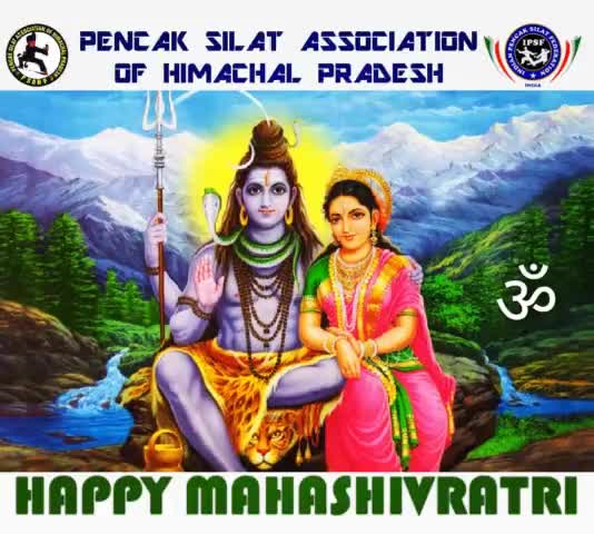 Happy Mahashivratri to all 🌹 
Regards, 
#Pencak_Silat _Association_Himachal_Pradesh