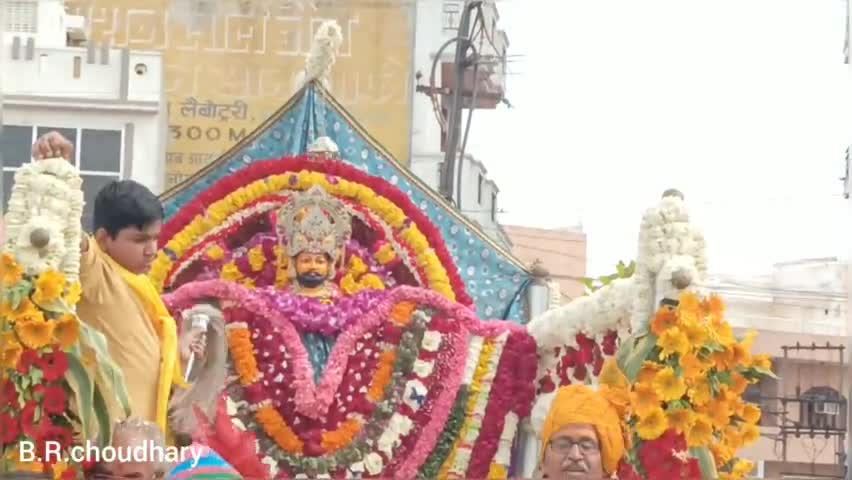 Pali: श्री श्याम निशान संग यात्रा #पाली #rajshtan 
#khatu_shyam_darsan