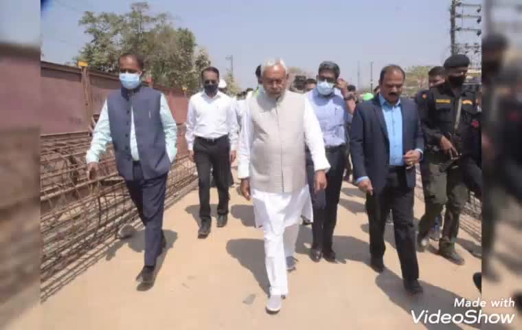 #फुलवारी:मुख्यमंत्री नीतीश कुमार ने पटना- गया एनएच 83 फोरलेन पुनपुन में किया निरीक्षण अधिकारियों को दिया कई निर्देश