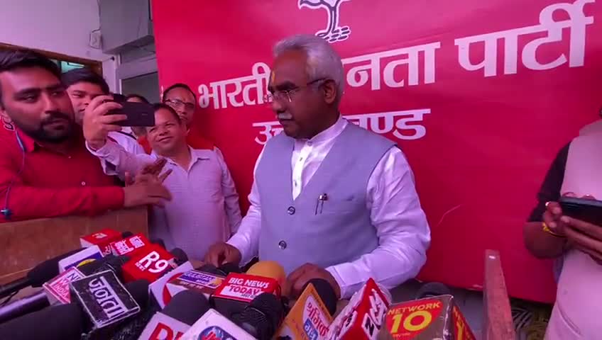 #उत्तराखण्ड भाजपा के प्रदेश अध्यक्ष मदन कौशिक का बयान।