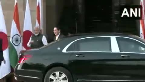 हैदराबाद हाउस दिल्ली में #प्रधानमंत्री #मोदी से मिले #जापान के प्रधानमंत्री
