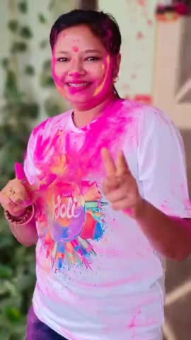 Happy Holi All🌈🌀🔫🎶🧿🙏👍 #holihai #ektathakur #iyc #sihora #mp #jabalpur #india