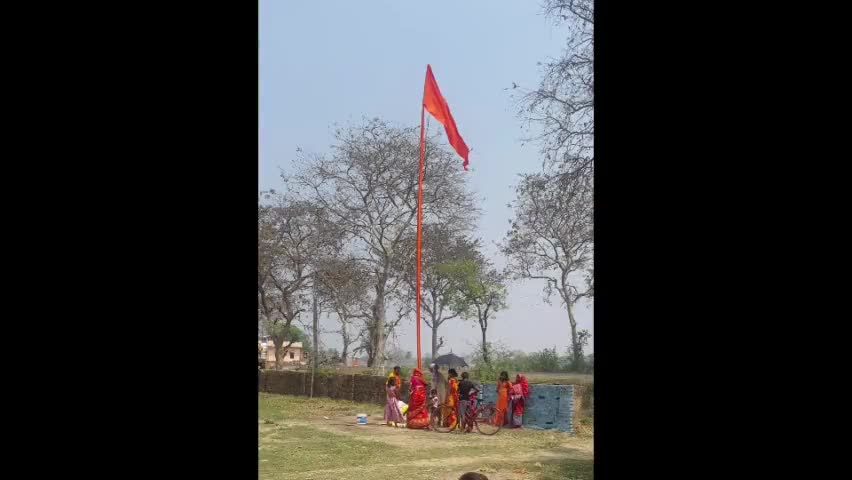 रामगढ़: बारीडीह गांव मे बिष्णुयग का झण्डा गाड्या #saraiyahat#hansdiha