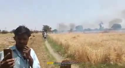अरनिया गुज्जर मदन जी के खेत में गेहूं जलकर राख हो गए बिजली विभाग की लापरवाही की वजह से किशन भाई का काफी हुआ नुकसान#किशन