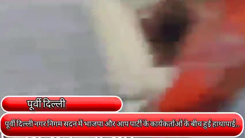 प्रीत विहार: पूर्वी दिल्ली नगर निगम के सदन में भाजपा और आप पार्टी के कार्यकर्ताओं के बीच हुई हाथापाई #झड़प