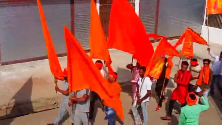 #आदेगाँव :–🚩‼️हिंदू नव वर्ष के उपलक्ष पर आदेगांव नगर में निकाली गई विशाल भगवा रैली‼️🚩#Adegaon #Lakhnadon 
@जय श्री राम