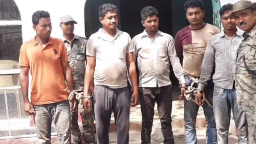 हिरणपुर: हिरणपुर में पुलिस ने 5 कोयला तस्करों को भेजा जेल #हिरणपुर