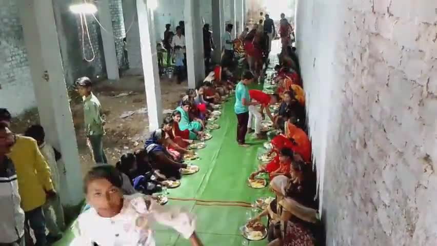 भगवानपुरा: ग्राम  #सिरवेल मे गणगोर# पर्व पर हुआ विशाल भड़ारा श्री राम मन्दिर  मे किया गया आयोजन@