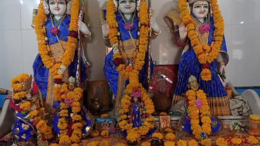 बड़नगर: #रामनवमी का पावन पर्व@ गांव अजड़ावदा में श्री राम मंदिर पर पूजा अर्चना के साथ# #12 बजें मनाया गया#
