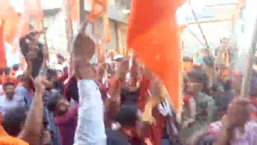 चूरू: #चुरू रामनवमी पर निकाली गई शोभायात्रा #चुरू
