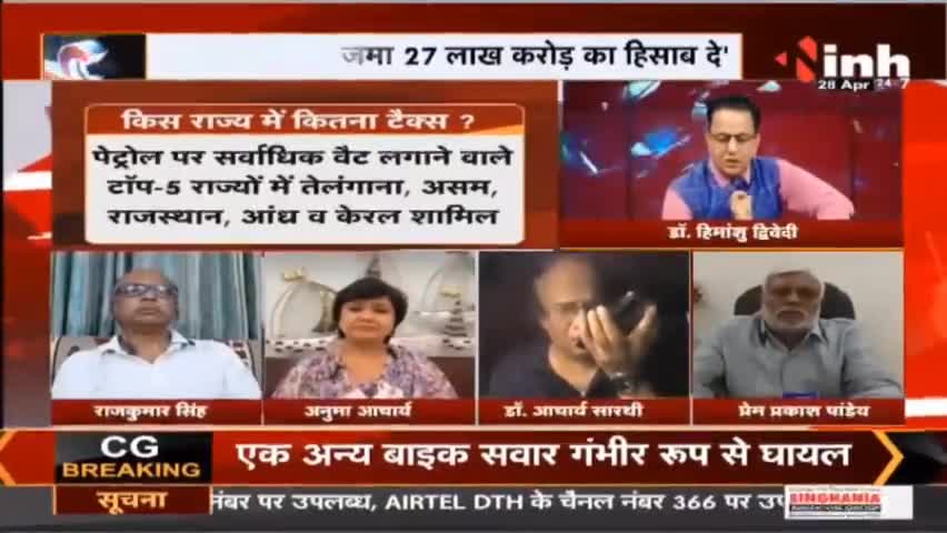 Charcha || सियासी टकराव, महंगाई का घाव ?#Inflation #PetrolDieselPrice #LPGPriceHike #india #Haribhoomi #Raipur