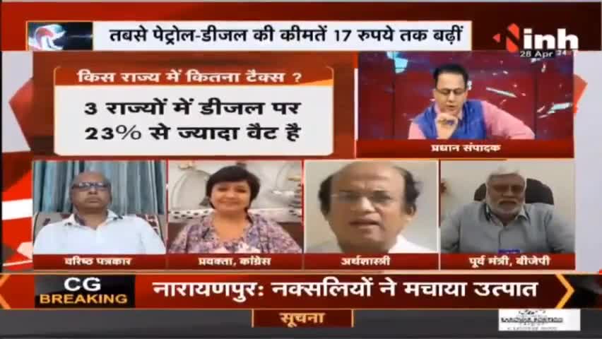 Charcha || सियासी टकराव, महंगाई का घाव ? #Inflation #PetrolDieselPrice #LPGPriceHike #india #Haribhoomi #Raipur