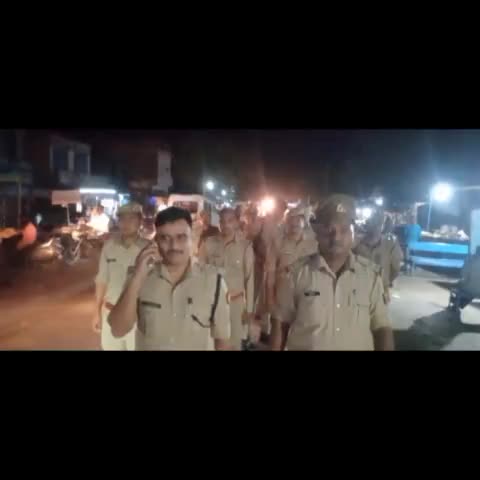 टेहरोली: टहरौली में पुलिस  द्वारा निकाला गया पैदल मार्च#public_official