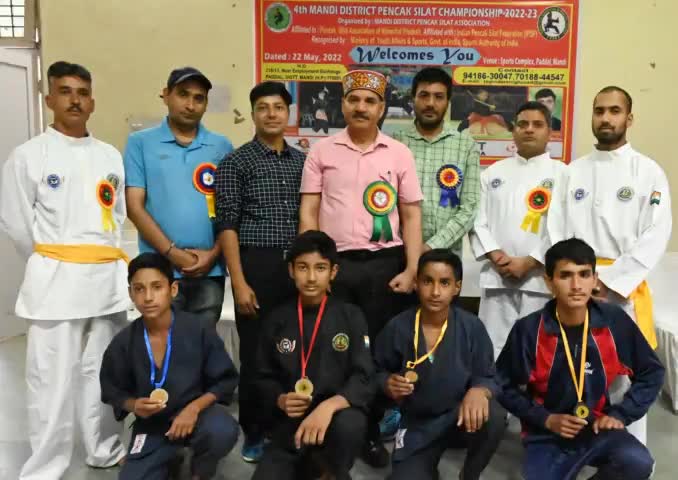 4th Mandi District Pencak Silat Championship 2022-23. 
22 May 2022, at Sports Complex Paddal Mandi H.P.
#Pencak_Silat_HP
