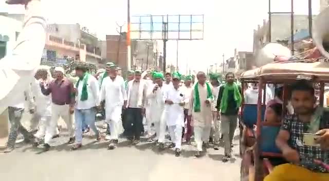 गुन्नौर: गुन्नौर बबराला में किसान यूनियन रैली निकलते हुए #gunnournews #raily #djarana #newsnirsa