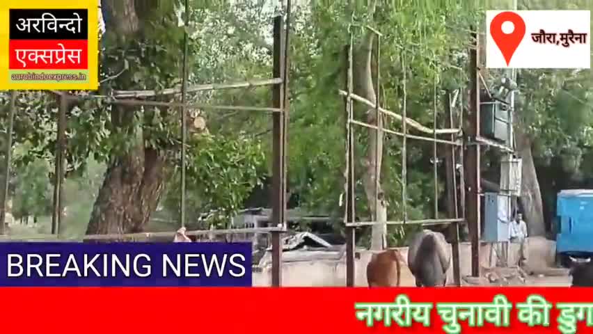 मध्य प्रदेश में नगरीय निकाय चुनाव की तारीखों का ऐलान के बाद #जौरा की सड़को से होर्डिंग हटाये