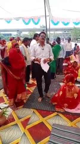 महाराजगंज: बछरावां में मुख्यमंत्री द्वारा चलाई गई सामूहिक विवाह योजना के अंतर्गत कराई गई 10 जोड़ो की शादियां #बछरावां