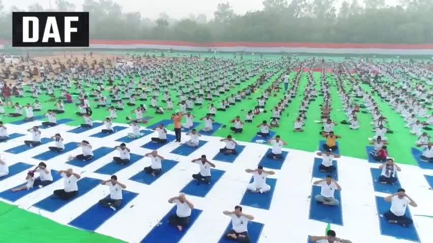Some beautiful view of today's event on the auspicious occasion of 8th #InternationalYogaDay.

#YogaForHumanity