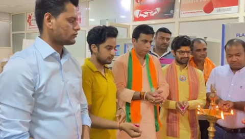 कल के दिन देश के महान जननेता डॉ श्यामा प्रसाद मुखर्जी की 121वीं #जयन्ती के अवसर पर राष्ट्र_चेतना_मिशन एवं नेहरू युवा केन्द्र के संयुक्त तत्वाधान में स्वैच्छिक रक्त_दान_शिविर का आयोजन
