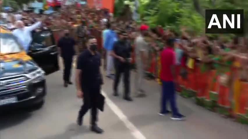 PM नरेंद्र मोदी का बाबा वैद्यनाथ के नगरी देवघर मे भव्य स्वागत देखने उमड़ा जनसैलाब #jharkhand #bjp #news #modi #devghar