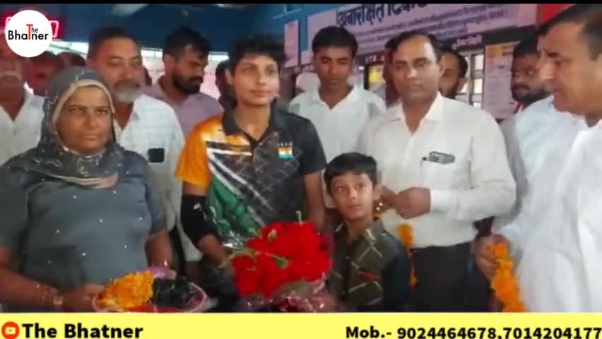 हनुमानगढ़: कजाकिस्तान में लहराया हनुमानगढ़ का परचम एशियन चैंपियनशिप से लौटी हनुमानगढ़ की बेटी का किया स्वागत #हनुमानगढ़ #hanumangarh