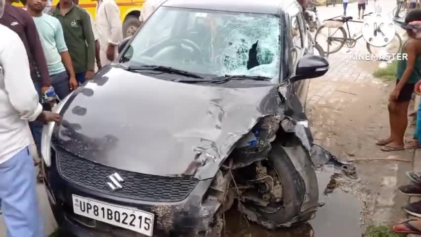 थाना छर्रा के ग्राम सिहावली मैं कार और बाइक की  भिड़ंत दो घायल #छर्रा #Police #हादसा #acident