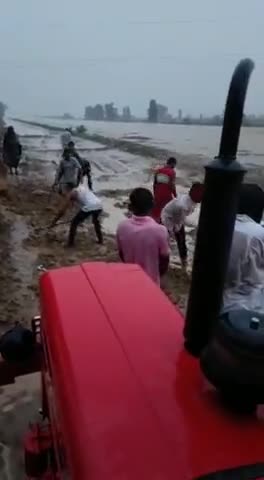 लगातार हो रही बारिश के कारण इन्दिरा गांधी नहर में पानी का बहाव हुआ तेज #रावतसर