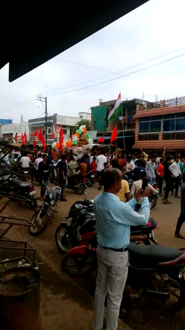 #कावड़ यात्रा
#आरोन नगर में 
#भक्तों की भीड़