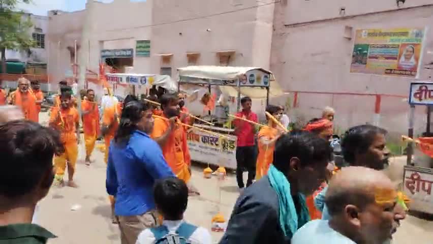बामनवास: बोली में निकली कावड़ यात्रा गुप्तेश्वर महाराज की जय शंबो #bonli ###########