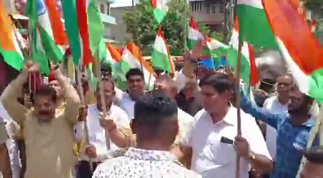 जोश और उत्साह से निकाली गई धौलपुर शहर में #तिरंगा_यात्रा।