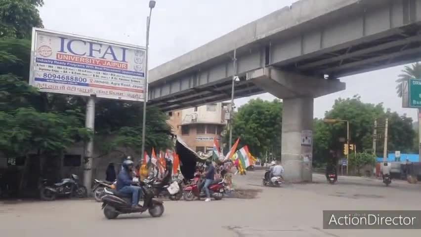 अजमेर: आजादी के अमृत महोत्सव के अपने अपने घरों पर  लगाया देशवासियों ने राष्ट्रीय ध्वज व मनाया #अमृत महोत्सव#