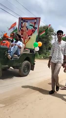 नवलगढ़ में कोठी से 5 वी विशाल तिरंगा रैली #विशाल रैली
