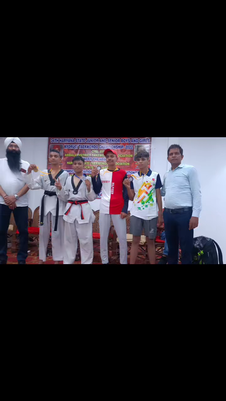 Jeet sports Academy kaithal players won 1Gold 2 silver 8 bronze medal in State junior senior Taekwondo #virel 9034943591