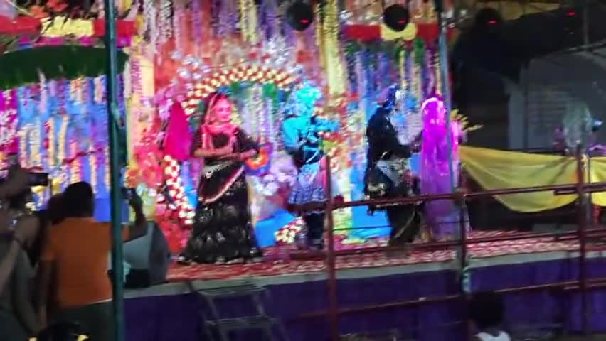 थावे दुर्गा मंदिर परिसर मे कृष्न #जन्म उत्सव की #धुम
#कार्यक्रम प्रस्तुत करते #कलाकार