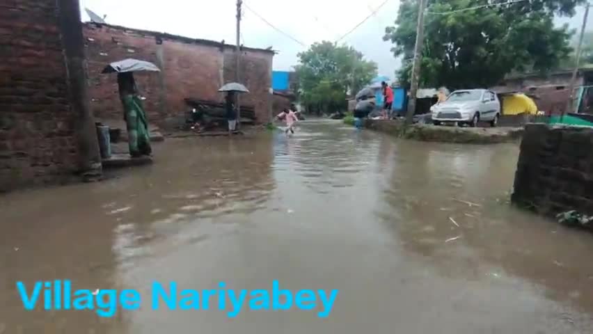 #ग्राम #पंचायत#नारियाबे मै #इसवर्ष का #रिकार्ड #तोड #पानी #बरसा #निचले #इलाकों के #घरों@ मै #घुसा पानी @