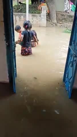 हमीरपुर: सुरौली बुजुर्ग गांव में बाढ़ आने से घरों में पानी भरने लगा #yamuna river flood