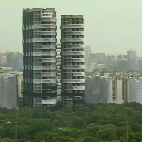 Noida's Supertech #TwinTowers demolished by remote-controlled blast