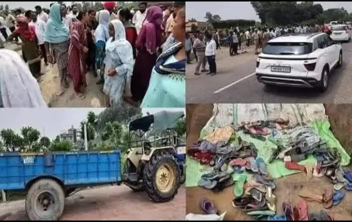 बेहद दुखद सक्तिफर्म से अरदास के लिए जा रहे ट्रैक्टर ट्राली का ट्रक से एक्सीडेंट #accidant #उत्तम नगर #सितारगंज