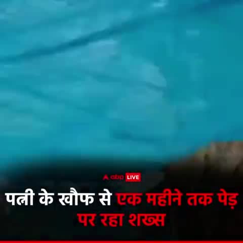 पत्नी के डर से 1 महीने तक पेड़ पर चढ़ा रहा यह व्यक्ति पुलिस ने किया रेस्क्यू #vedantsamachar #www.vedantsamachar.com