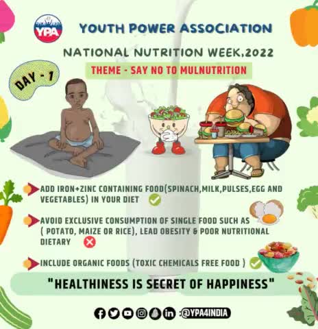 "Healthiness is secret of happiness"
YPA wishes you for great health, May the colors and tastes of fruits and vegetables  mix in your life, make your lifestyle flavoured and beautiful.#healthylife #healthcoach #fitnessjourney #ypa4india