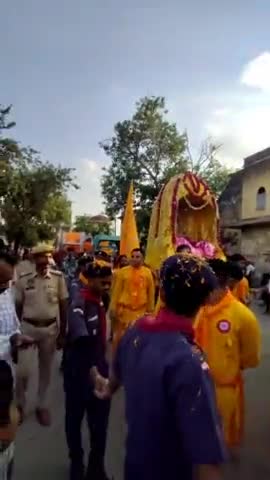 #धार्मिक नगरी गोनेर में भगवान #लक्ष्मी जगदीश निकले नगर भ्रमण पर 
शोभायात्रा के बाद जगन्नाथ सरोवर मे किया नोका विहार