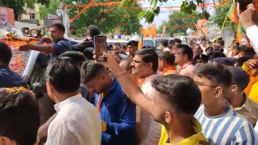 #भाजपा के राष्ट्रीय #अध्यक्ष जगत प्रकाश #नड्डा जी का #स्वागत